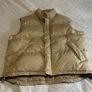 Tommy Hilfiger Men's Beige Puffer Vest Size Medium